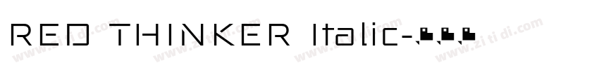 RED THINKER Italic字体转换 RED THINKER Italic字体转换